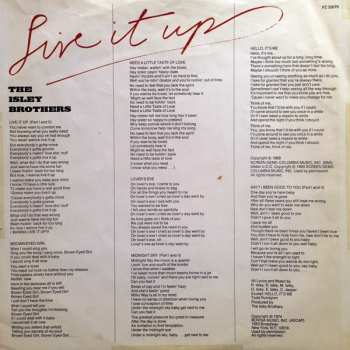 LP The Isley Brothers: Live It Up