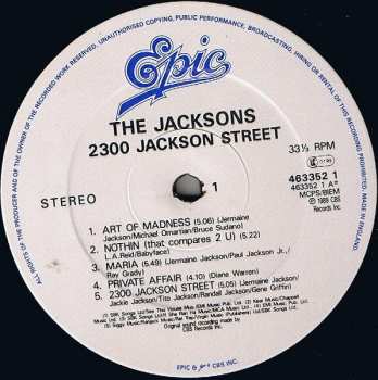 LP The Jacksons: 2300 Jackson Street