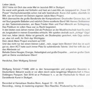CD The Jakob Manz Project: Natural Energy