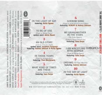 CD Jamie Baum Septet: What Times Are These