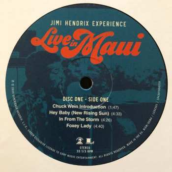 3LP/Blu-ray The Jimi Hendrix Experience: Live In Maui LTD