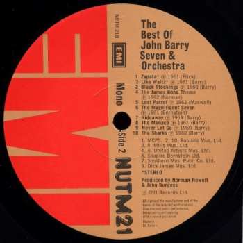 LP The John Barry Seven: The Best Of The John Barry Seven