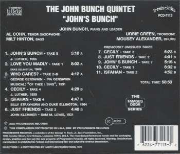 CD The John Bunch Quintet: John's Bunch