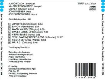 CD The Junior Cook Quintet: You Leave Me Breathless