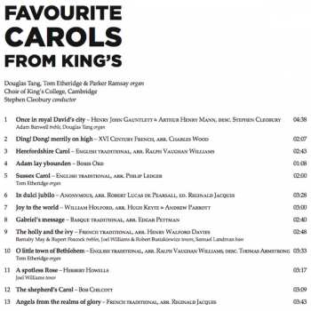 CD The King's College Choir Of Cambridge: Favourite Carols From Kings