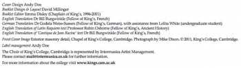 SACD The King's College Choir Of Cambridge: Requiem