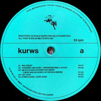 LP The Kurws: Wszystko Co Stałe Rozpływa Się W Powietrzu / All That Is Solid Melts Into Air