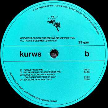 LP The Kurws: Wszystko Co Stałe Rozpływa Się W Powietrzu / All That Is Solid Melts Into Air