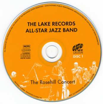 CD The Lake Records All-Star Jazz Band: The Rosehill Concert