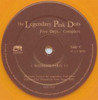 LP The Legendary Pink Dots: Five Days.... Complete LTD | CLR