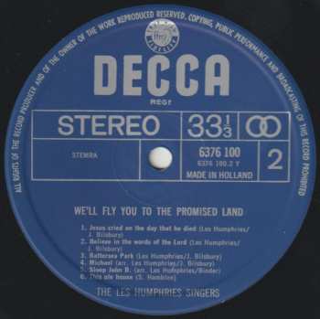 LP Les Humphries Singers: We'll Fly You To The Promised Land