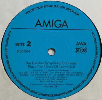 LP The London Symphony Orchestra: The London Symphony Orchestra Plays The Music Of Jethro Tull Featuring Ian Anderson (A Classic Case)
