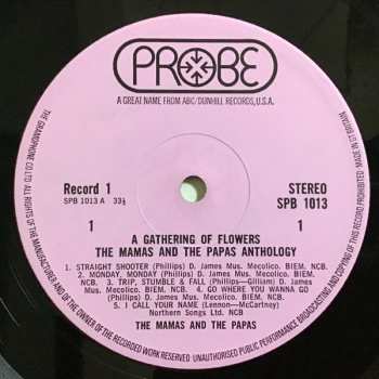 2LP The Mamas & The Papas: A Gathering Of Flowers - The Mamas And The Papas Anthology