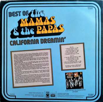 LP The Mamas & The Papas: Best Of The Mamas & The Papas - California Dreamin'