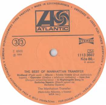 LP The Manhattan Transfer: The Best Of The Manhattan Transfer