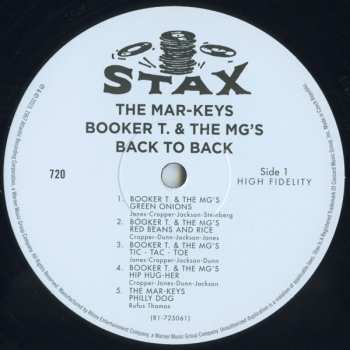 LP Booker T & The MG's: Back To Back