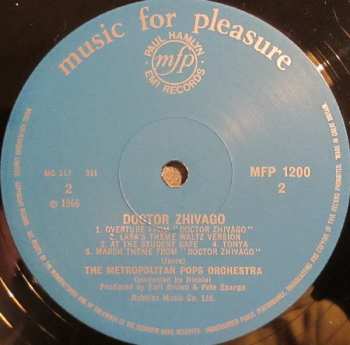 LP The Metropolitan POPS Orchestra: Doctor Zhivago