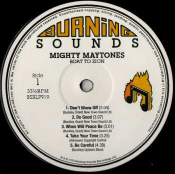 LP The Maytones: Boat To Zion