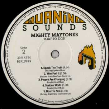 LP The Maytones: Boat To Zion