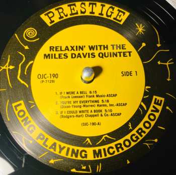LP The Miles Davis Quintet: Relaxin' With The Miles Davis Quintet