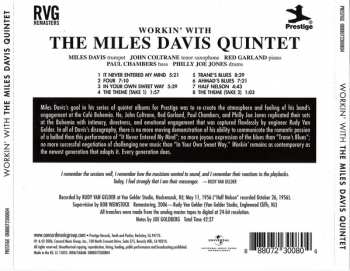 CD The Miles Davis Quintet: Workin' With The Miles Davis Quintet