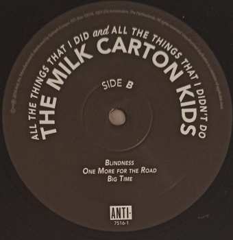 2LP The Milk Carton Kids: All The Things That I Did And All The Things That I Didn't Do