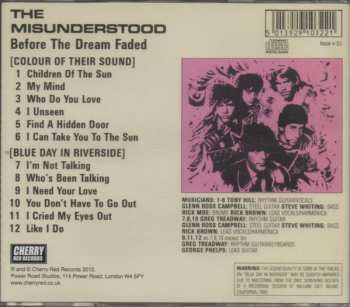 CD The Misunderstood: Before The Dream Faded