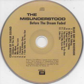 CD The Misunderstood: Before The Dream Faded