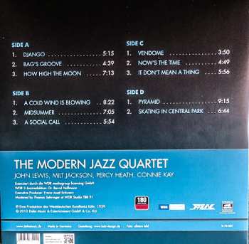 2LP The Modern Jazz Quartet: 1959 Bonn, Beethovenhalle