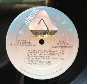 LP The Monkees: The Monkees Greatest Hits