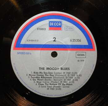 LP The Moody Blues: Die Weisse Serie