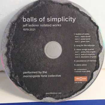 CD The Morningside Tone Collective: Balls Of Simplicity : Jeff Lederer Notated Works 1979-2021