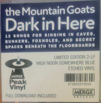 2LP The Mountain Goats: Dark In Here LTD | CLR
