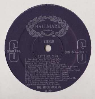 LP The Musicmakers: Let's All Sing