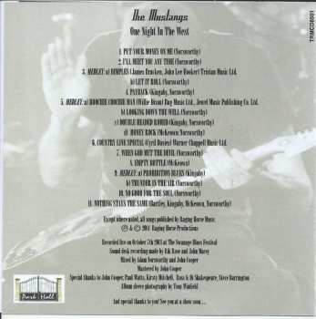 CD The Mustangs: One Night In The West