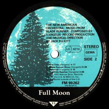 LP The New American Orchestra: Blade Runner (Orchestral Adaptation Of Music Composed For The Motion Picture By Vangelis)