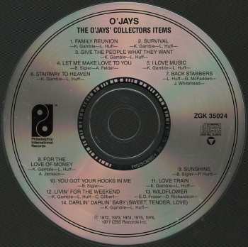 CD The O'Jays: Collectors' Items