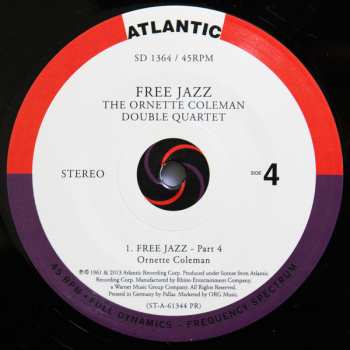 2LP The Ornette Coleman Double Quartet: Free Jazz