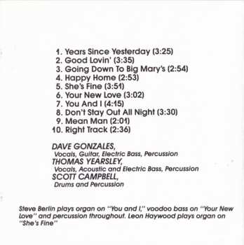 CD The Paladins: Years Since Yesterday