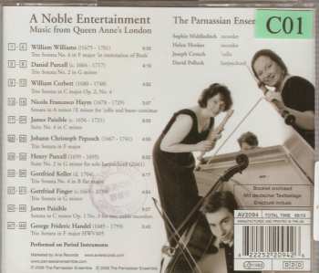CD The Parnassian Ensemble:  Noble Entertainment: Music From Queen Anne’s London