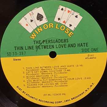 LP The Persuaders: Thin Line Between Love And Hate