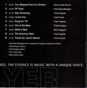CD The Pete Barenbregge-Frank Russo Quartet: PF Flyer