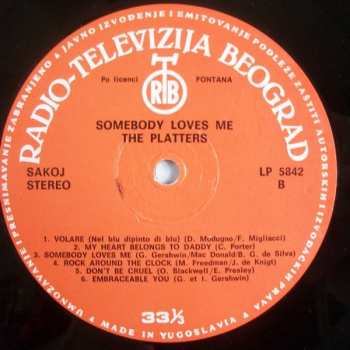 LP The Platters: Somebody Loves Me