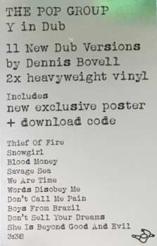 2LP The Pop Group: Y In Dub