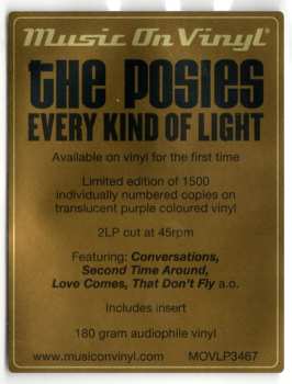 2LP The Posies: Every Kind Of Light CLR | NUM | LTD