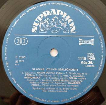 LP The Prague Symphony Orchestra: Slavné České Maličkosti