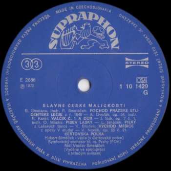 LP The Prague Symphony Orchestra: Slavné České Maličkosti