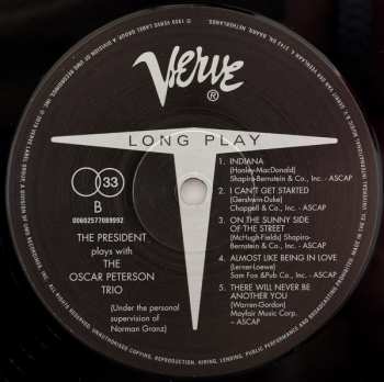 LP Lester Young: The President Plays With The Oscar Peterson Trio