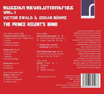 CD The Prince Regent's Band: Russian Revolutionaries, Vol. 1 - Victor Ewald & Oskar Böhme  