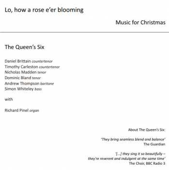CD The Queen's Six: Lo, How A Rose E'er Blooming: Music For Christmas